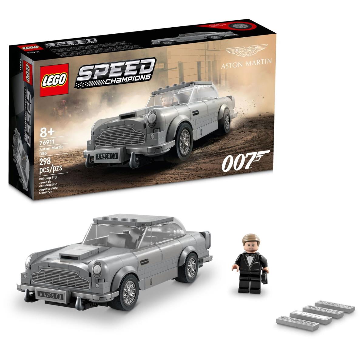 Lego Speed Champions 007 Aston Martin DB5 76911 Building Toy Set Featuring James