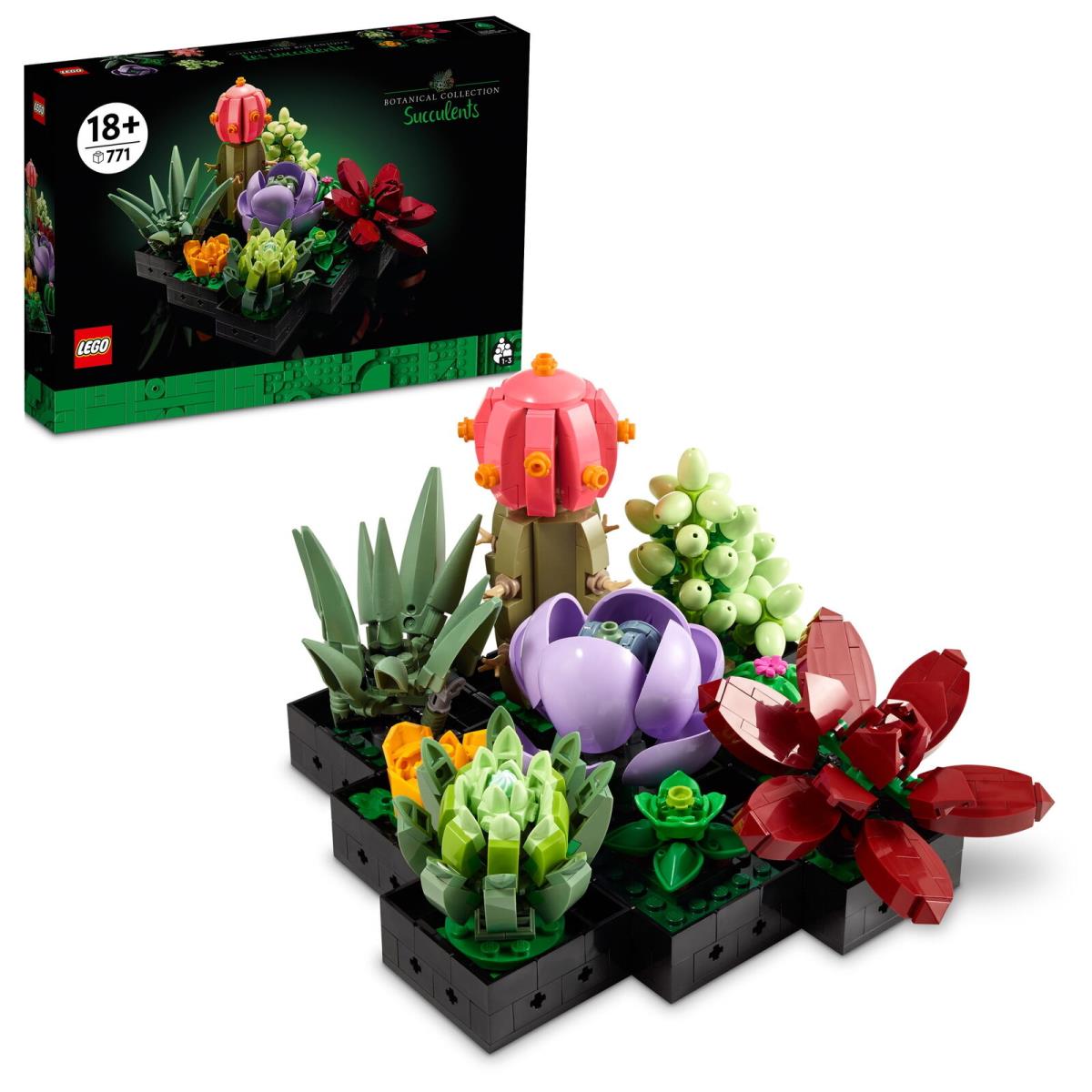 Lego Icons Succulents 10309 - Botanical Collection Set Creative Gift For Adults