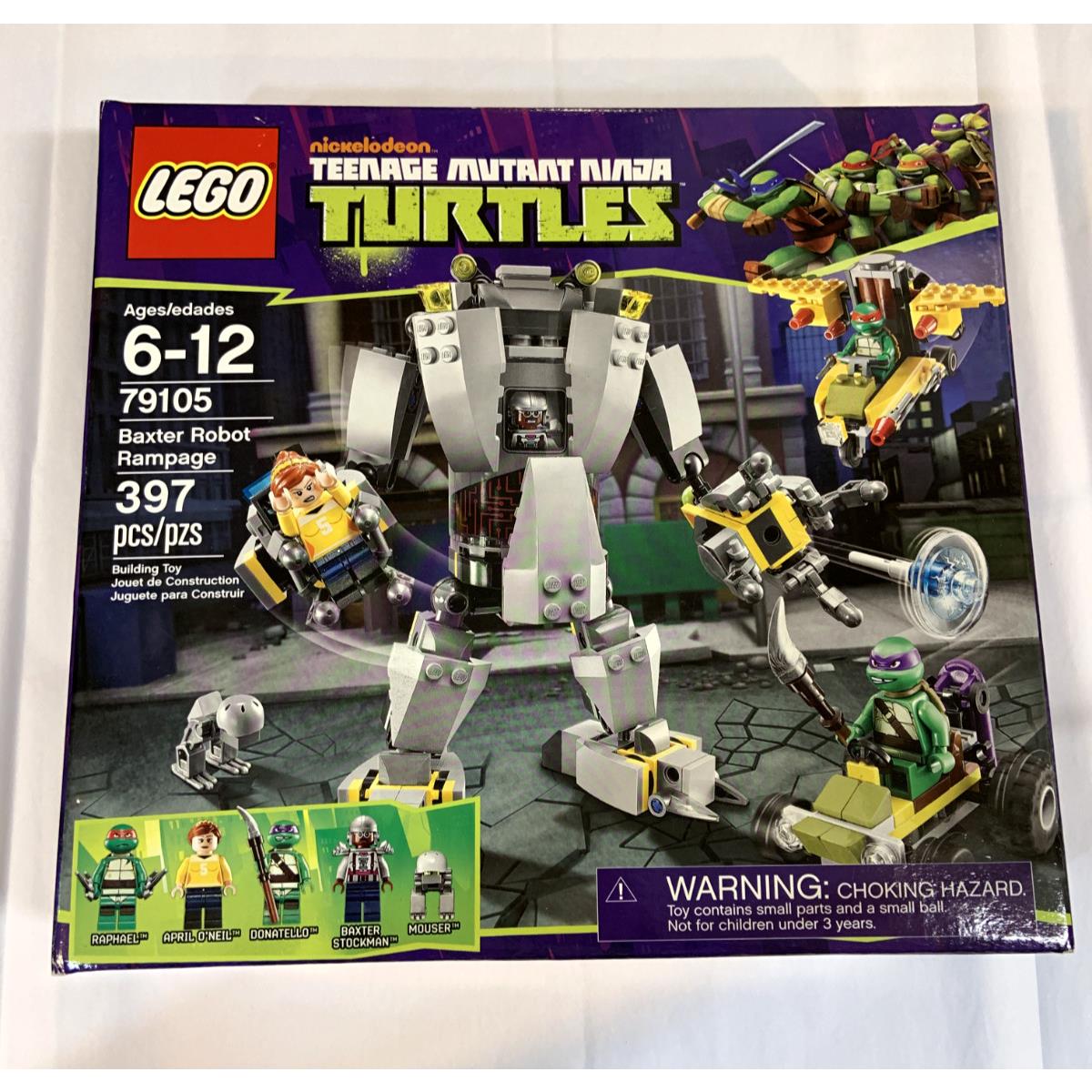 Lego Tmnt Teenage Mutant Ninja Turtles 79105 Baxter Robot Rampage Raphael April