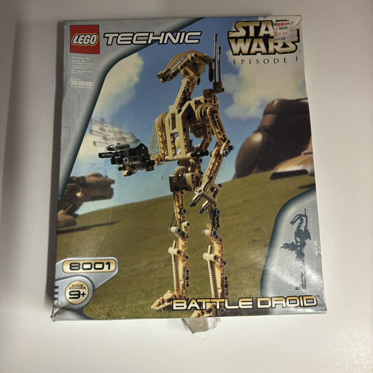 Lego 8001 Star Wars Battle Droid Released in 2000