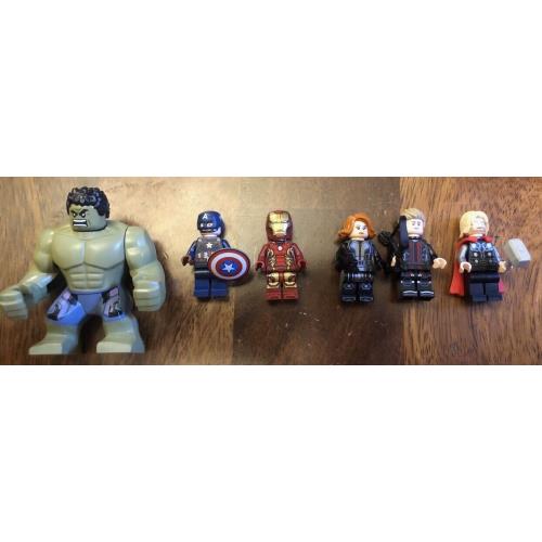 Lego 76291 Mini Figures Only Hulk Iron Man Cpt America Thor Scarlett Hawkeye