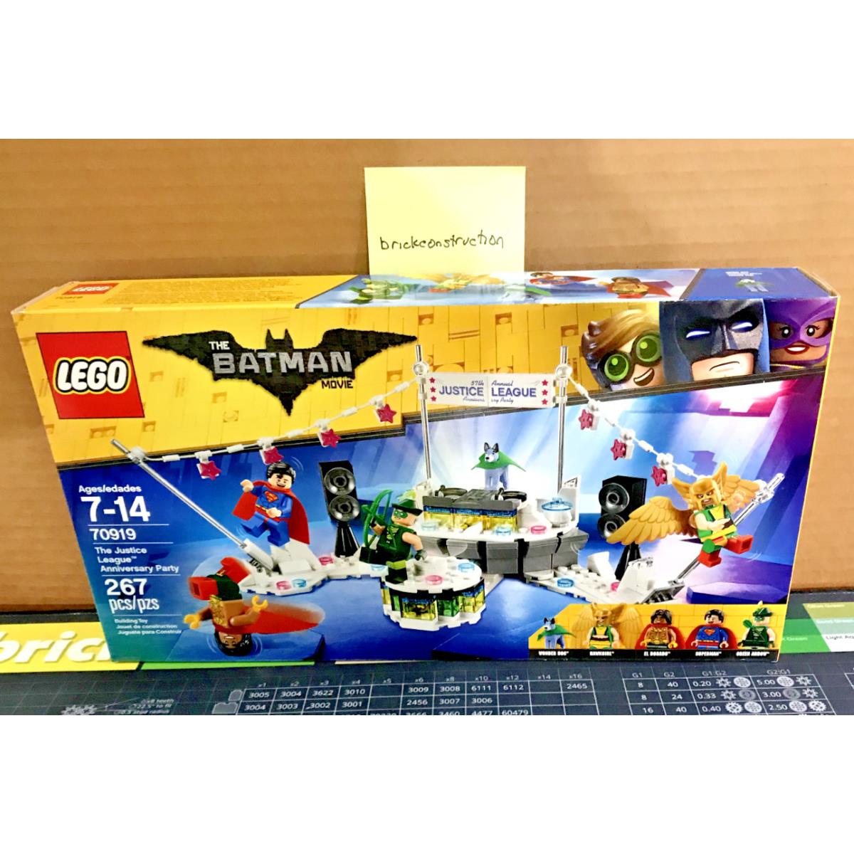 Lego The Batman Movie 70919 Justice League Anniversary Party -new