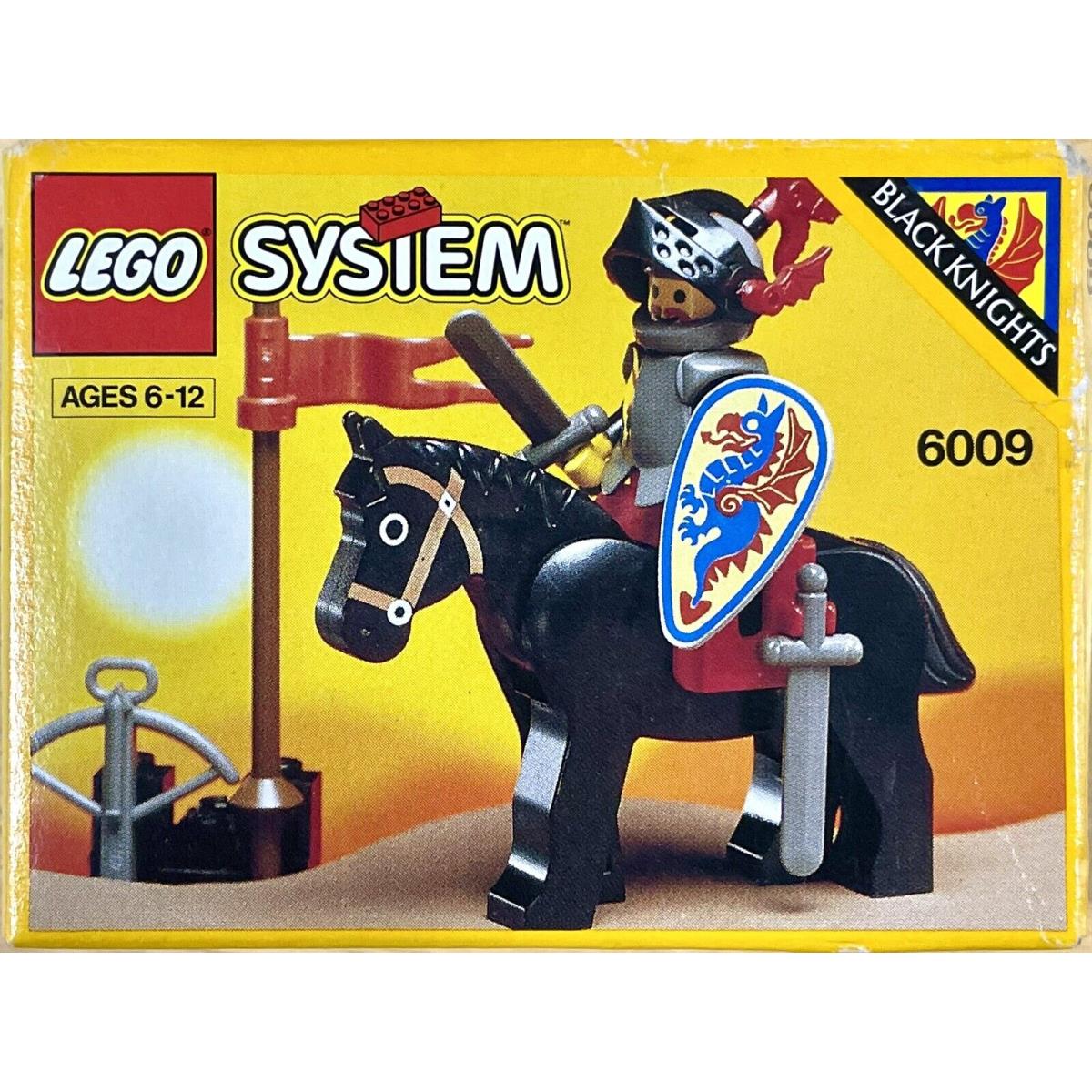 Vintage 1992 Lego Castle Black Knight 6009 Wear on Box Corner