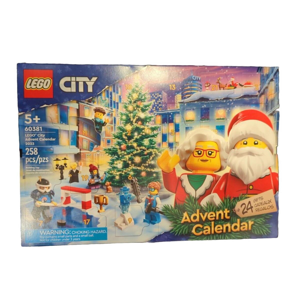 Lego City Advent Calendar 60381 Christmas Holiday Countdown 2023 Playset