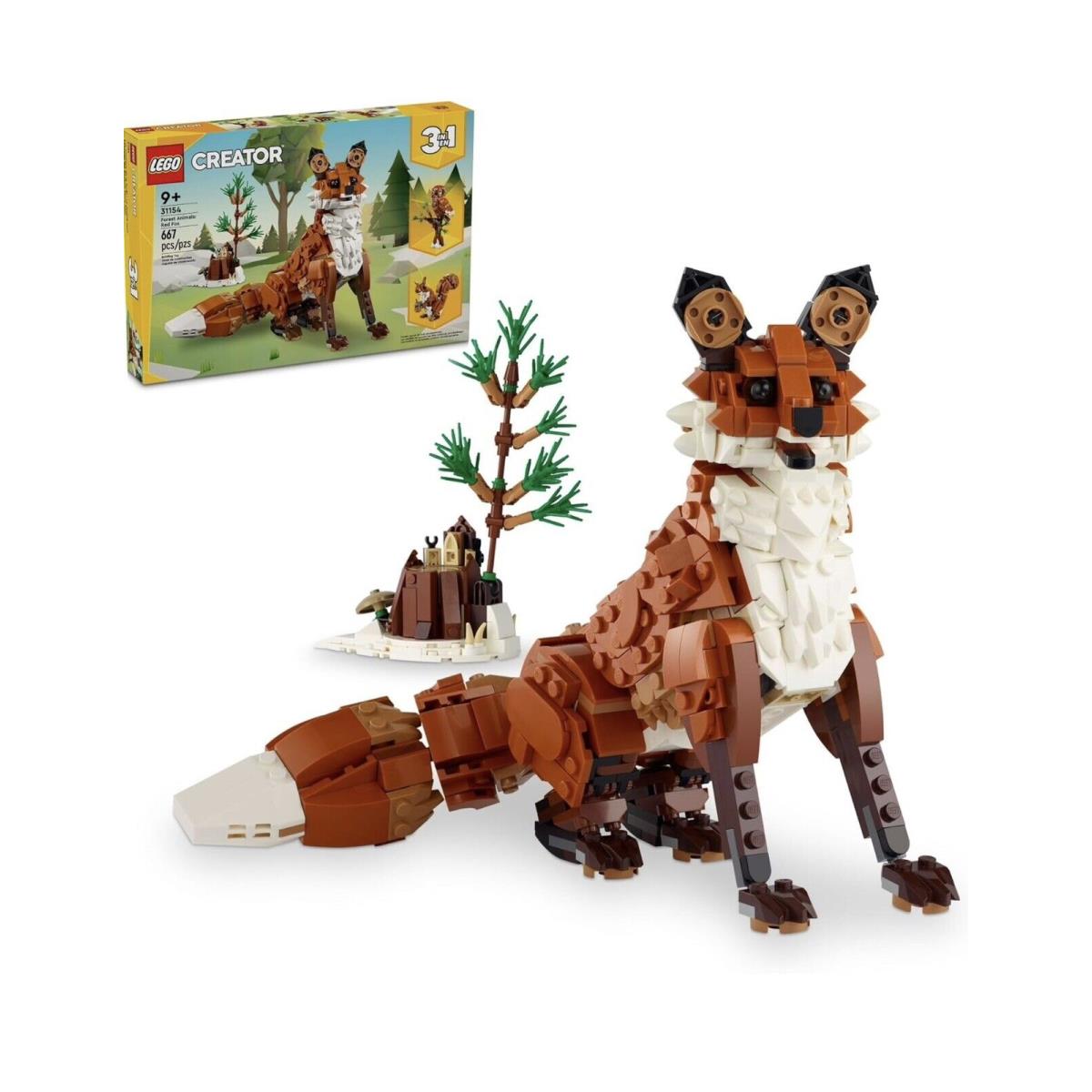 Lego Creator: Forest Animals: Red Fox 31154 In Hand Ready to Ship From Usa