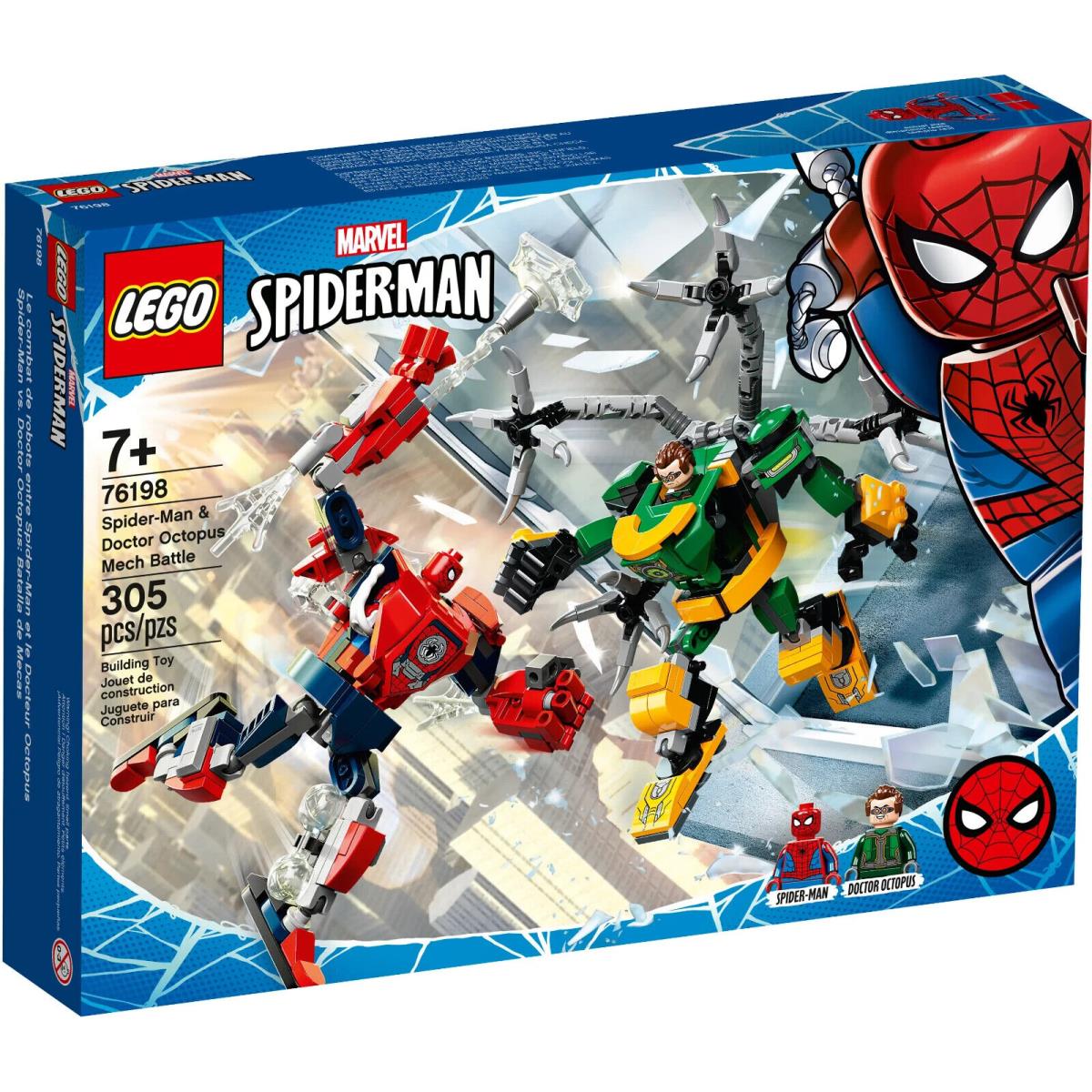 Lego Spider-man Doctor Octopus Mech Battle 76198 Super Heroes Building Set