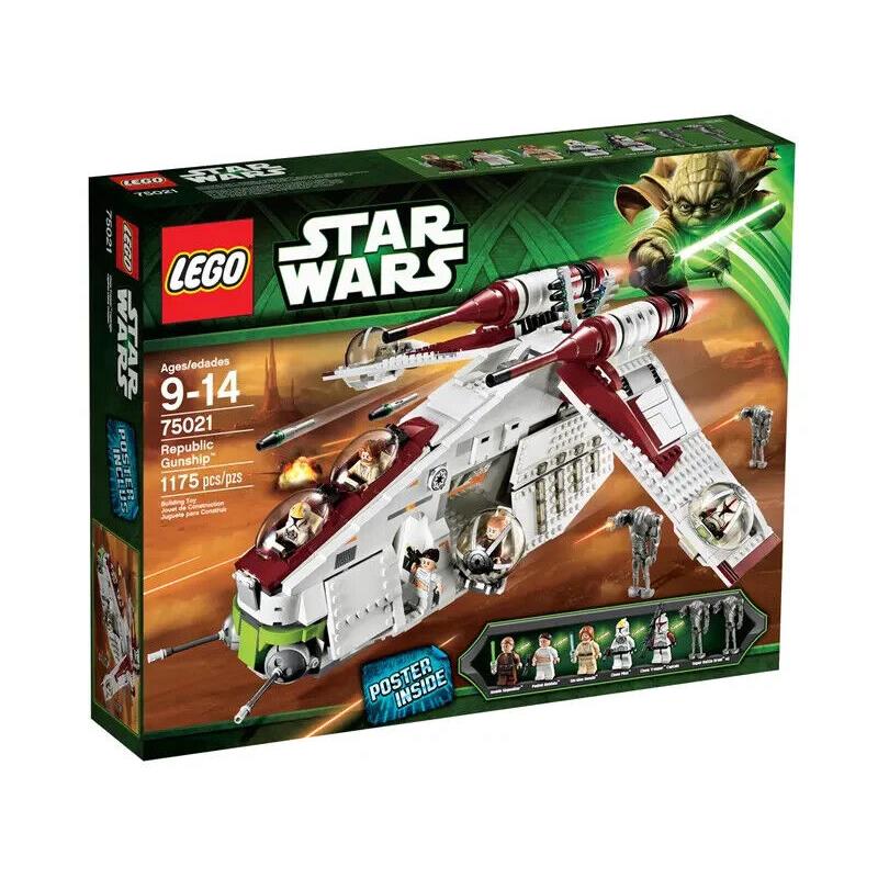 Lego Republic Gunship 75021 Star Wars Minifigure Building Set