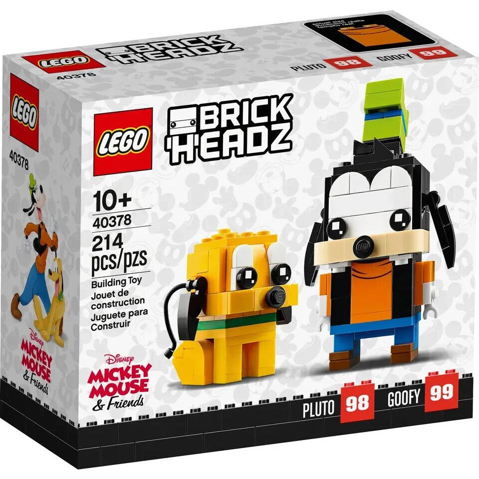 Lego Pluto Goofy 40378 Brickheadz Minifigure Building Set