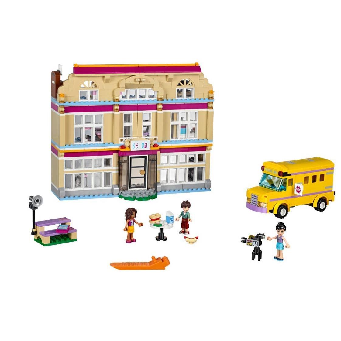 Lego Friends Heartlake Performance School 41134 School Drums Video Camera Bus