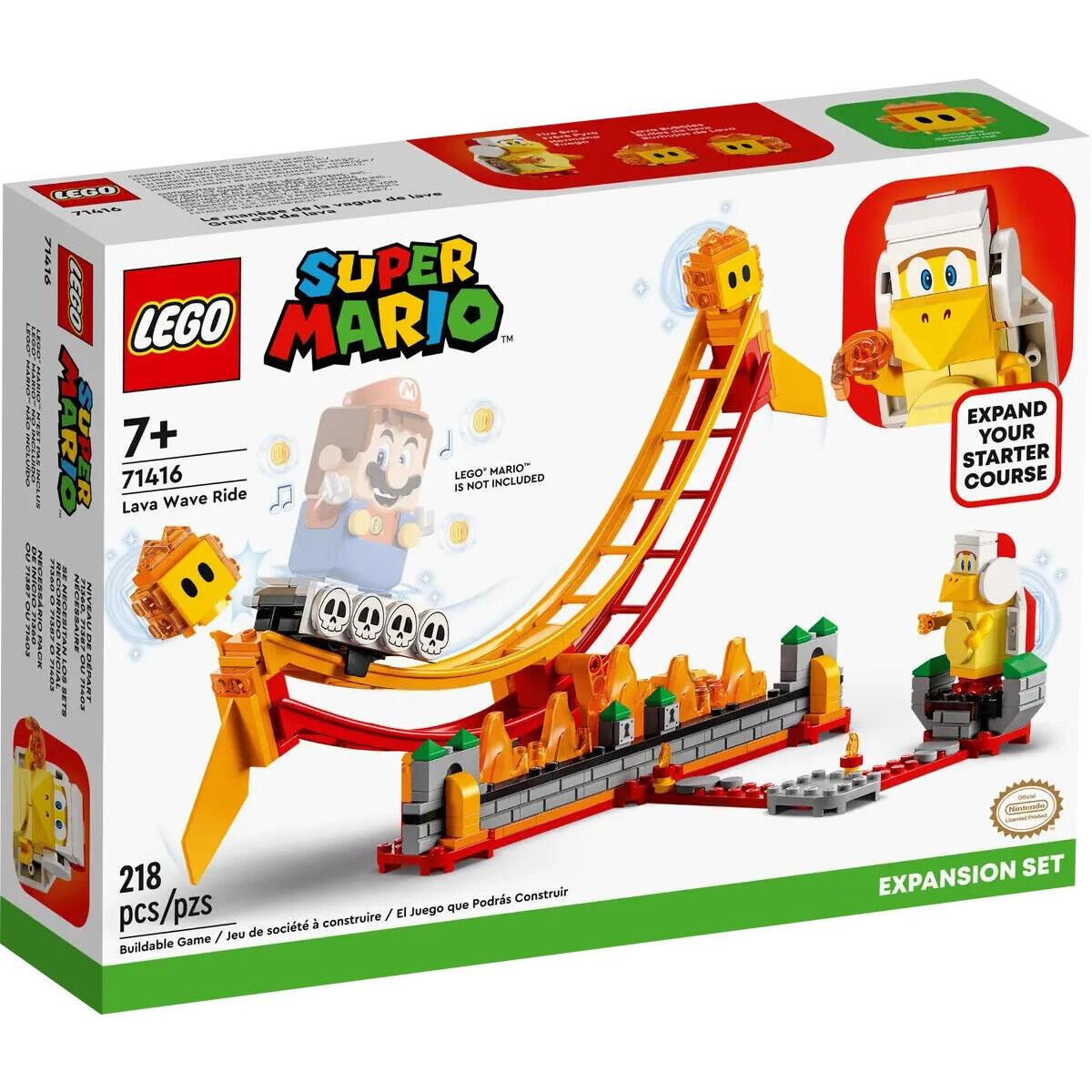 Lego Lava Wave Ride 71416 Super Mario Minifigure Building Set