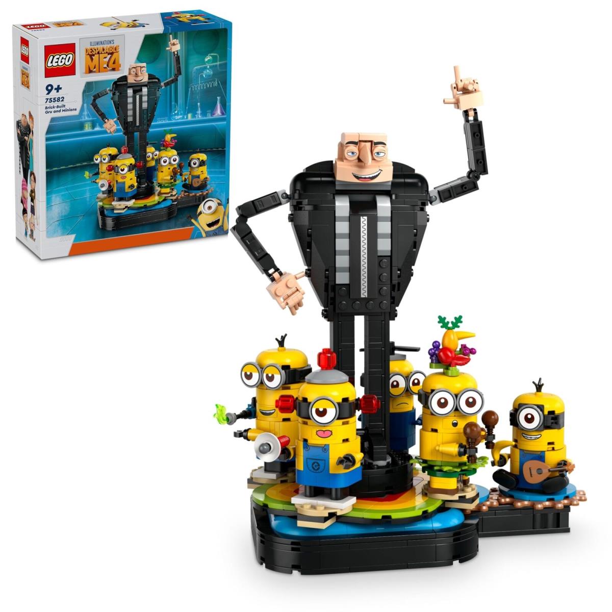 Lego Despicable Me Brick-built Gru and Minions Buildable Movie Toys For Kids G