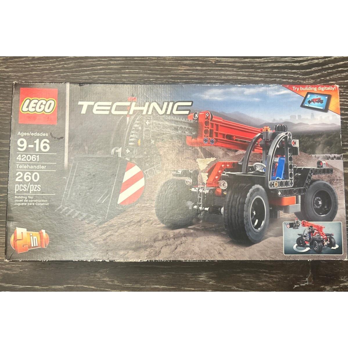 Lego 42061 Telehandler 260 Pieces Retired 2 Vehicles in 1