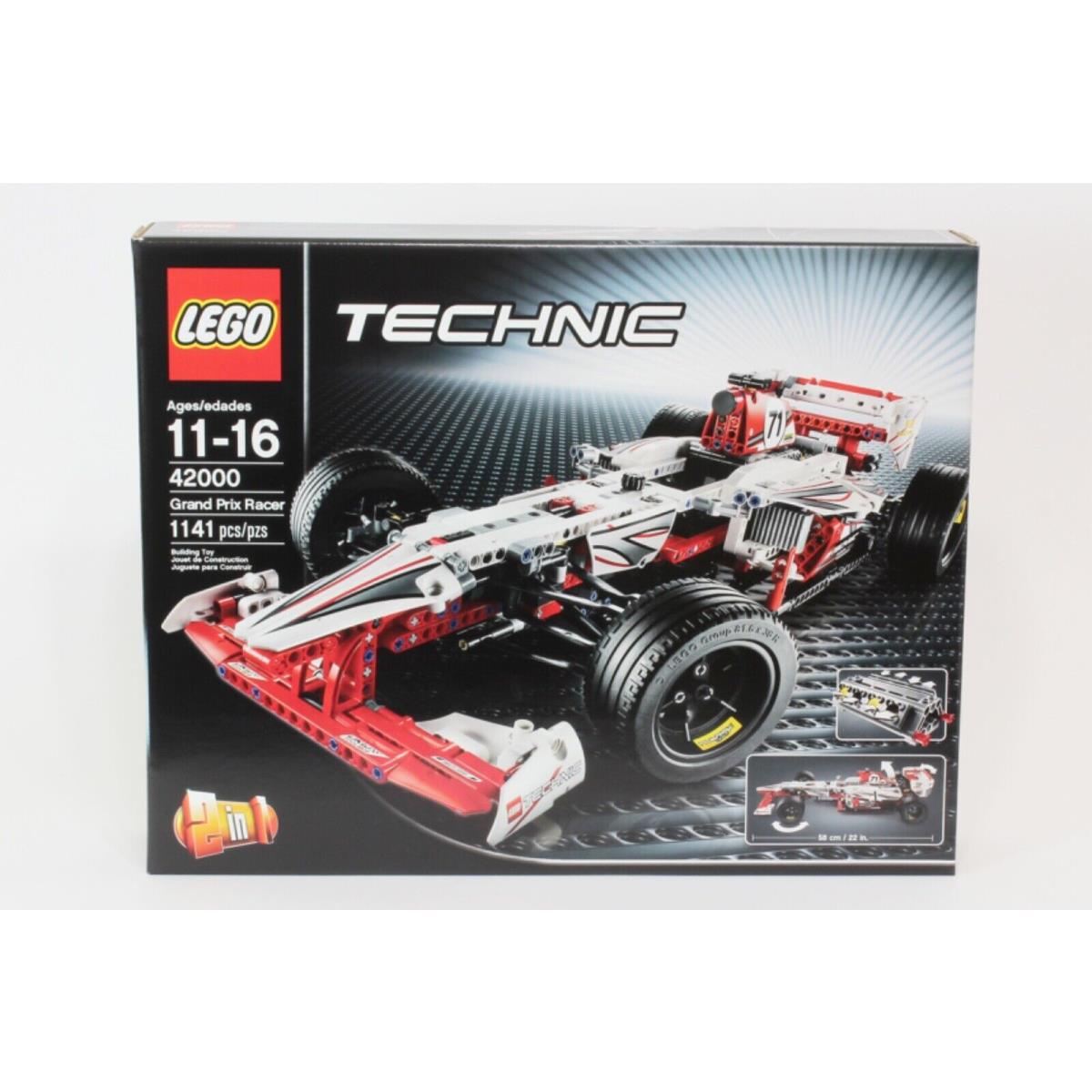 Lego Technic Grand Prix Racer Set 42000 Race Car - 1141 Pieces 2013 Retired