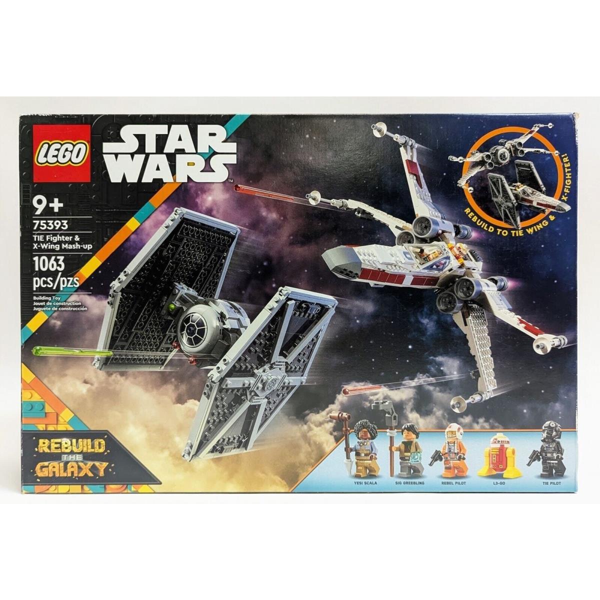 Lego Star Wars Tie Fighter X-wing Mash-up Building Set 75393