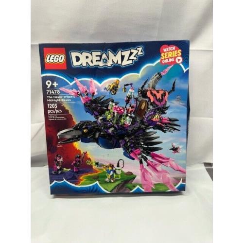 Lego Dreamzzz The Never Witch`s Midnight Raven 71478 Building Kit 1203 Pcs