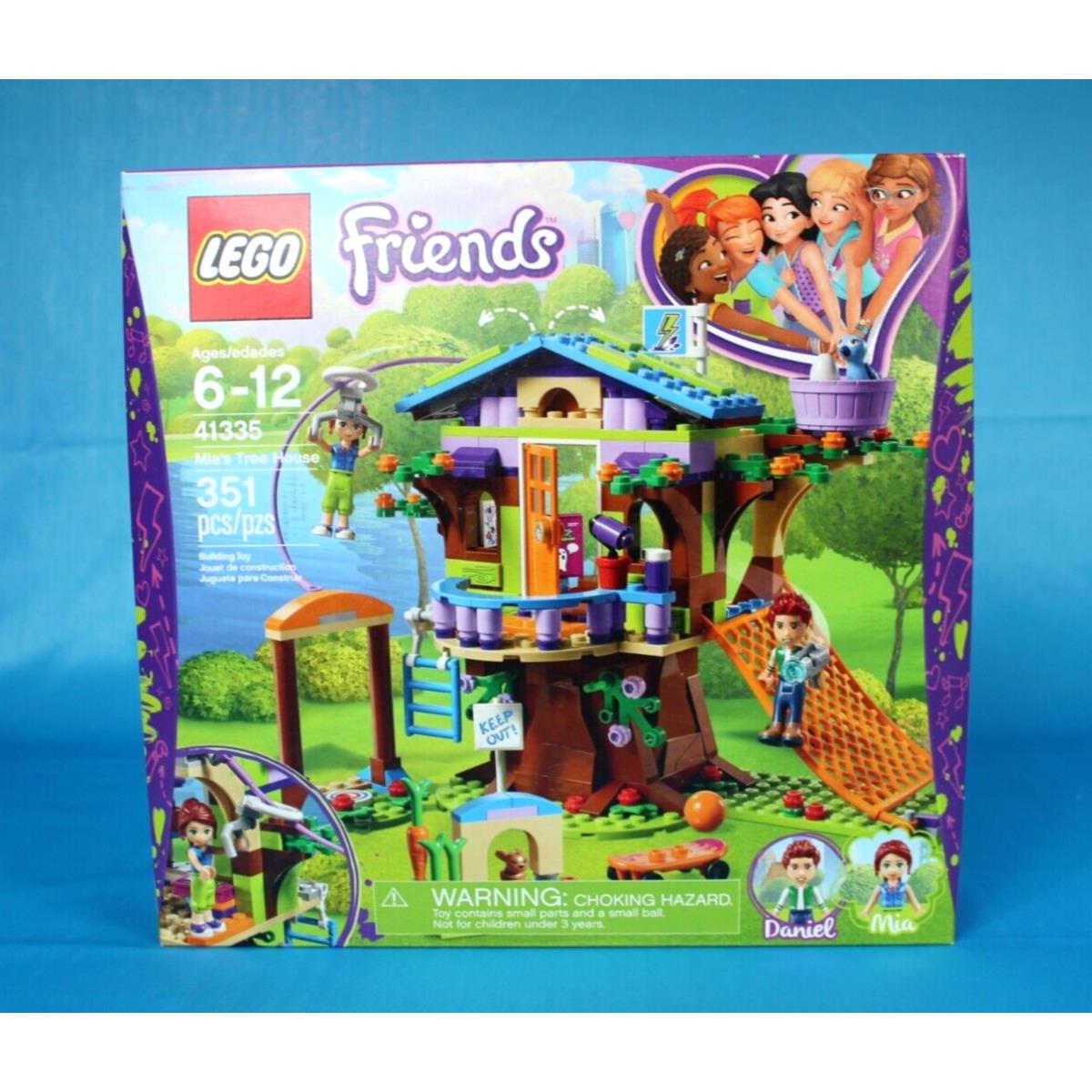 Lego Friends 41335 Mia`s Tree House Retired Box 351 Pcs