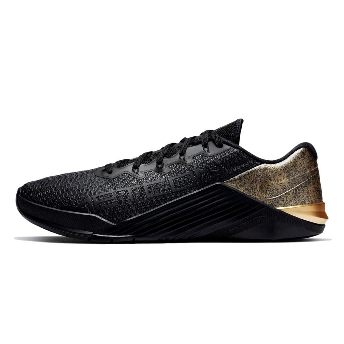 Size 9 - Nike Metcon 5 X `black Gold` AT3144-070 - Black