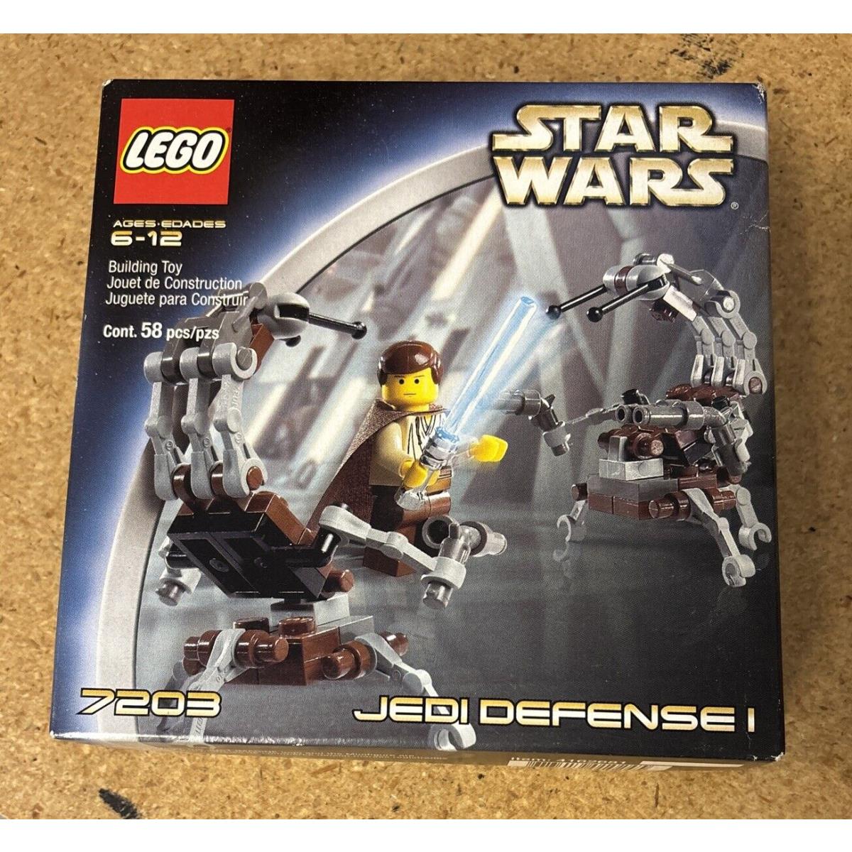 Lego Star Wars: Jedi Defense I 7203 58 Pcs Rare 2002