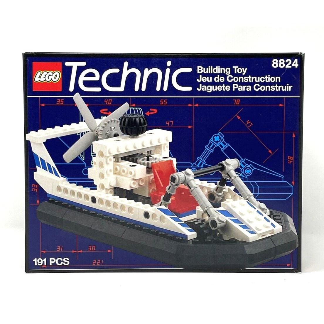 Vintage Lego Technic 8824 Hovercraft Building Toy 1993 Retire