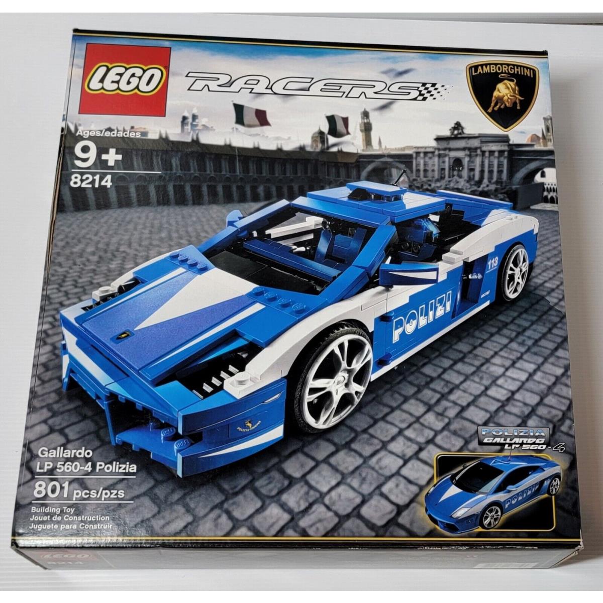 Lego 8214 Racers Lamborghini Gallardo Polizia LP560-4 Retired