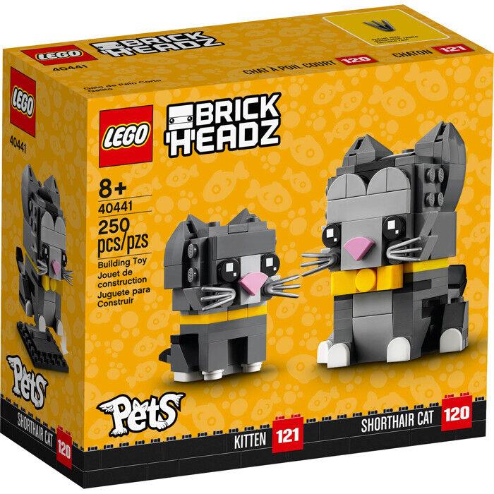 Lego Brickheadz Shorthair Cats Pets 40441