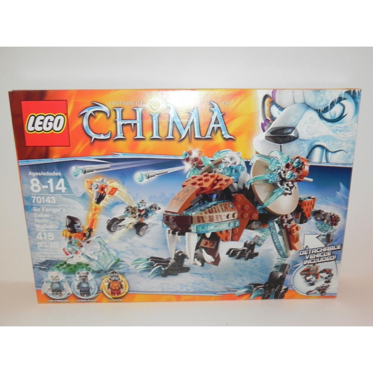 Lego Chima 70143 Sir Fangar`s Saber Tooth Walker - 415 Pcs. Box