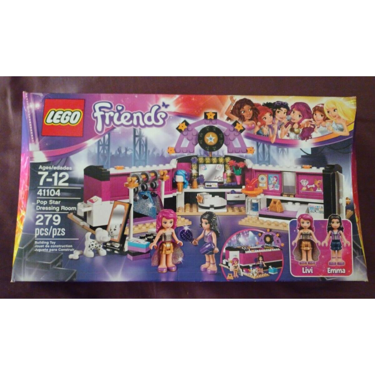 Lego Friends Pop Star Dressing Room Set 41104 Retired Liv Emma