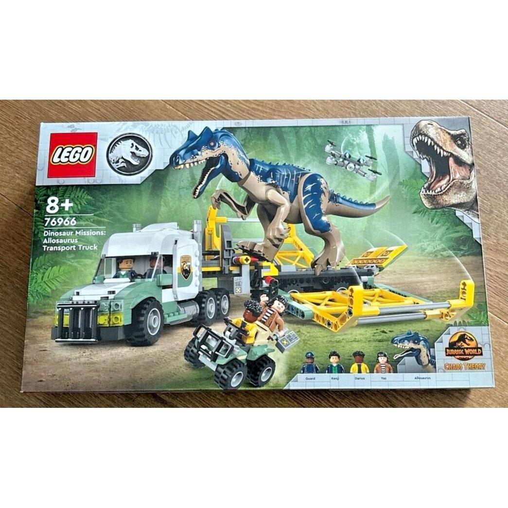 Lego Jurassic World Chaos Theory T-rex Trailer 76966 Toy Building Kit 588 Pcs