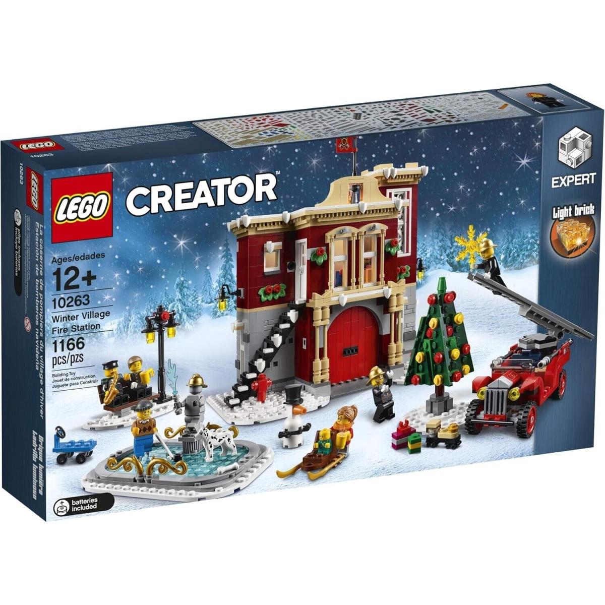 Lego Creator 10263 Winter Village Fire Station Building Christmas