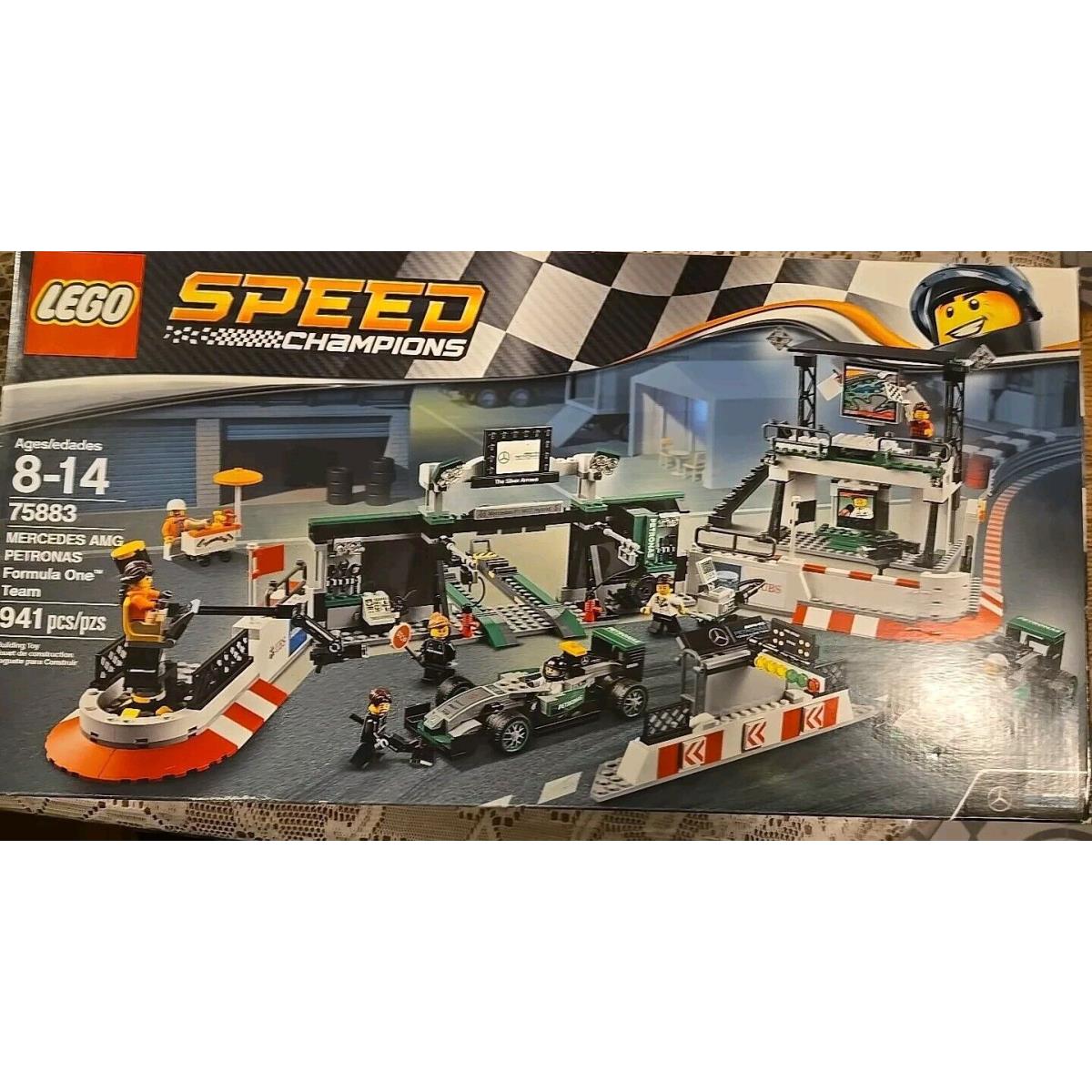 Lego Speed Champions Mercedes Amg Petronas Formula One Team 75883 Rare F1