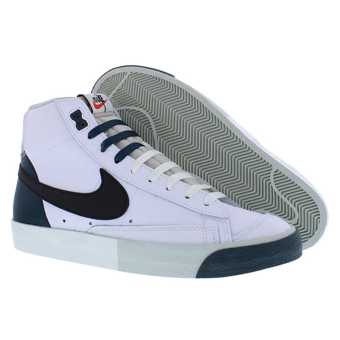 Nike Blazer Mid `77 Prm Mens Shoes - White/Green/Black, Main: White