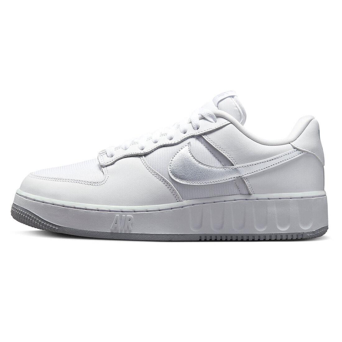 Men`s Nike Air Force 1 Low Unity White/silver-pure Platinum FD0937 100 - White/Silver-Pure Platinum