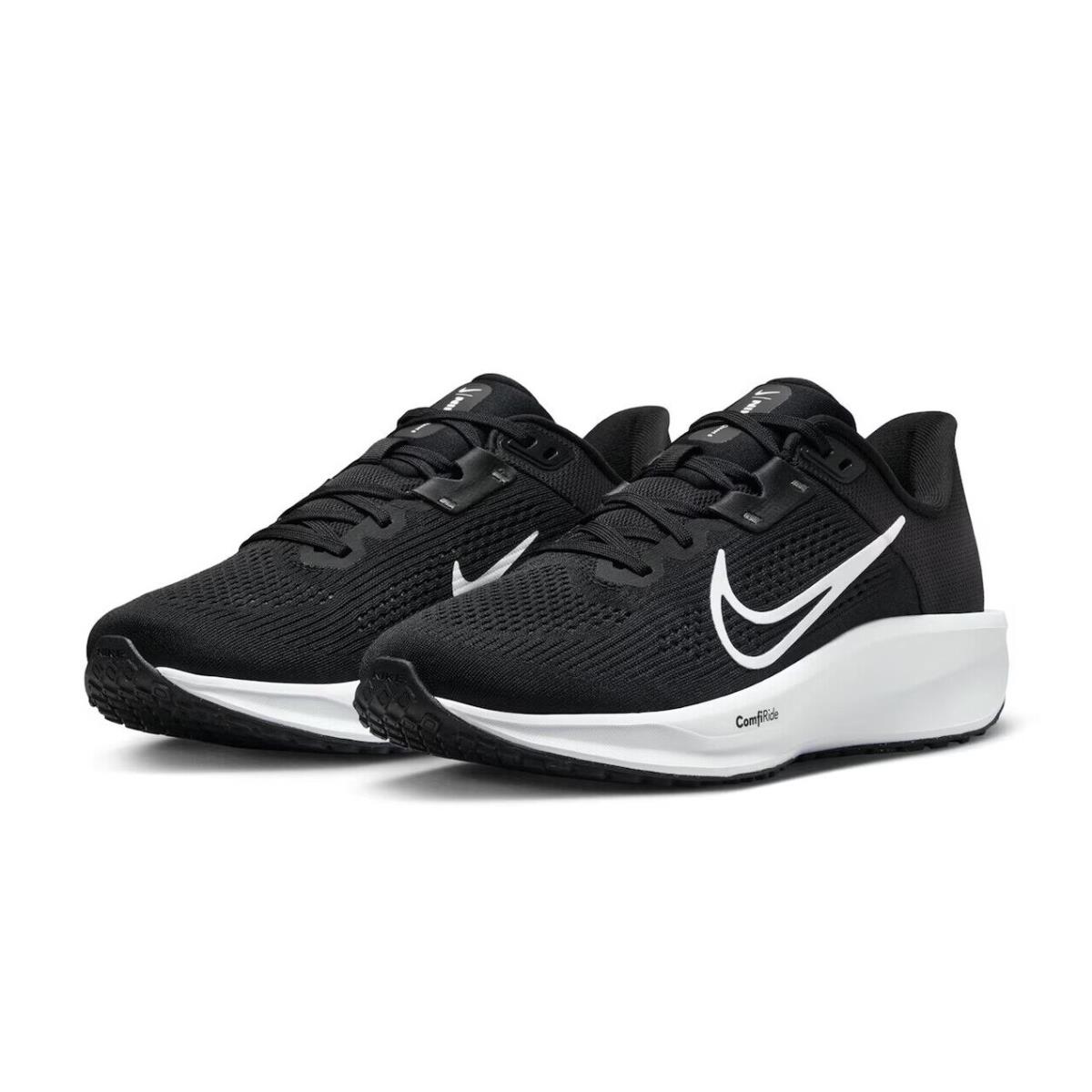 Womens Nike Quest 6 Black White Mesh Running Shoes - Black