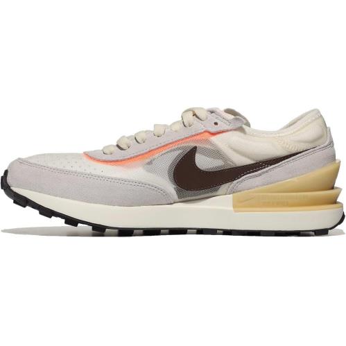 Big Kid`s Nike Waffle One Natural/lt Chocolate DC0481 103 - Natural/LT Chocolate