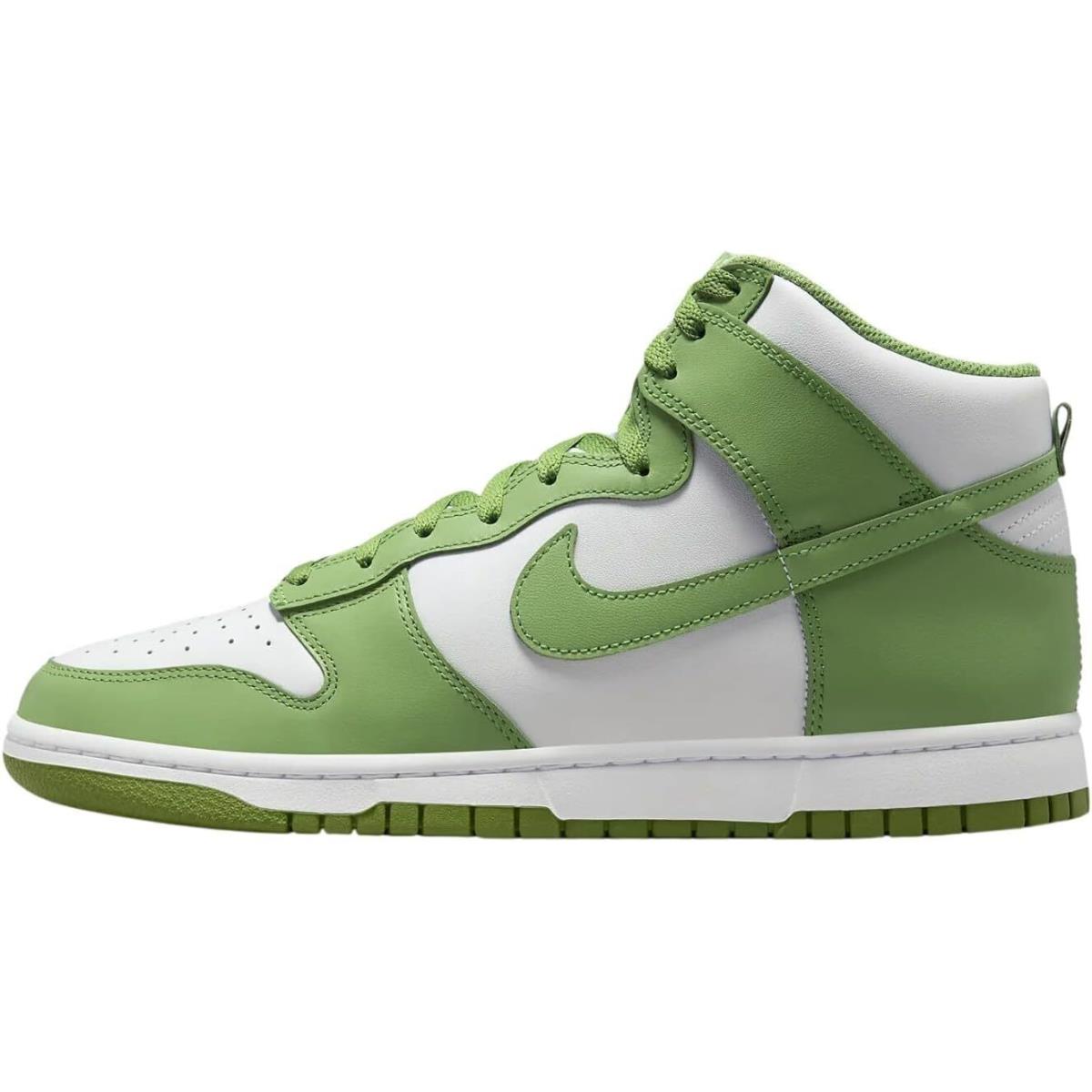 Men`s Nike Dunk HI Retro Bttys White/chlorophyll-white DV0829 101 - White/Chlorophyll-White