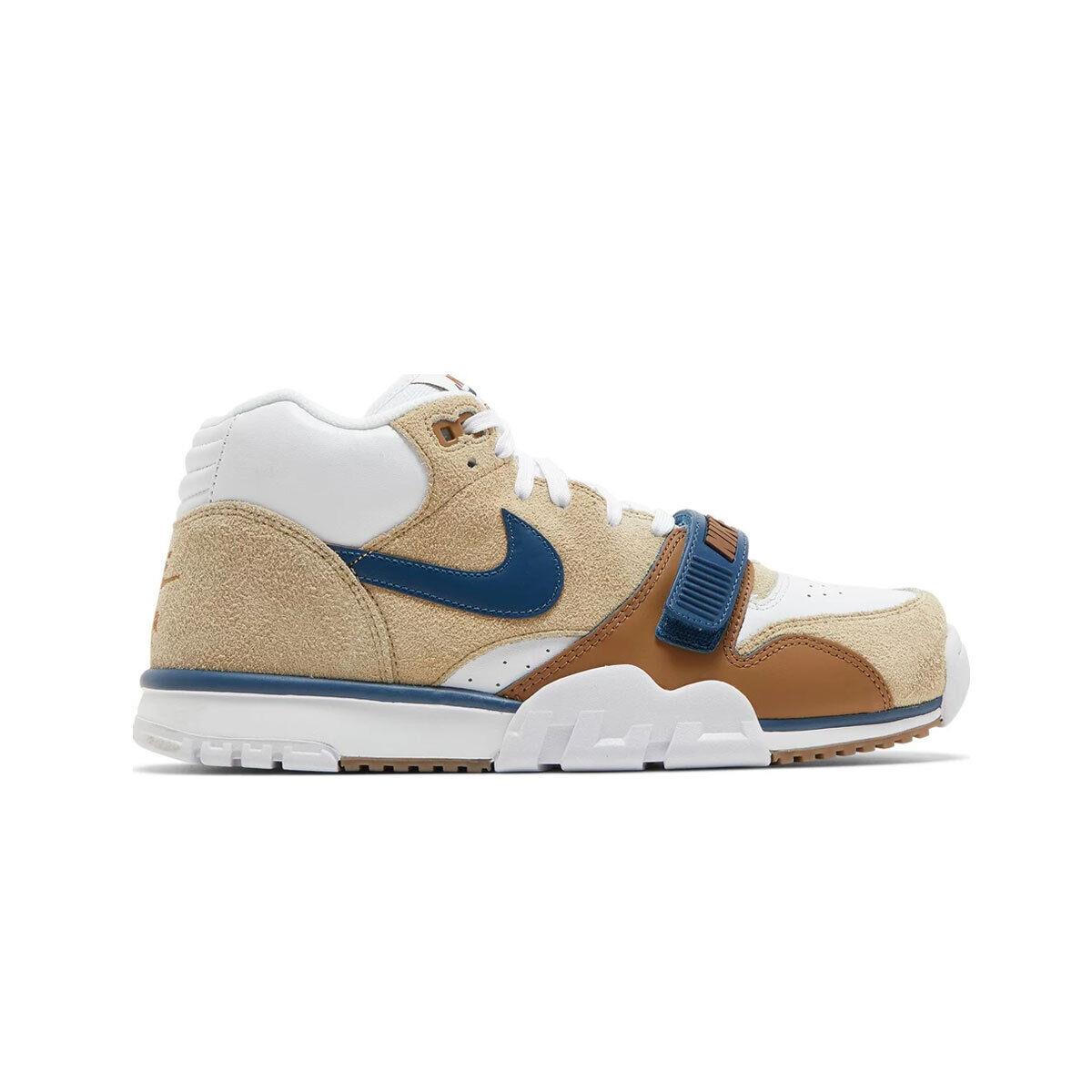 Nike Men`s Air Trainer 1 Limestone DM0522-200 Brown/white/valerian Blue SZ 7-12 - Ale Brown/White/Valerian Blue