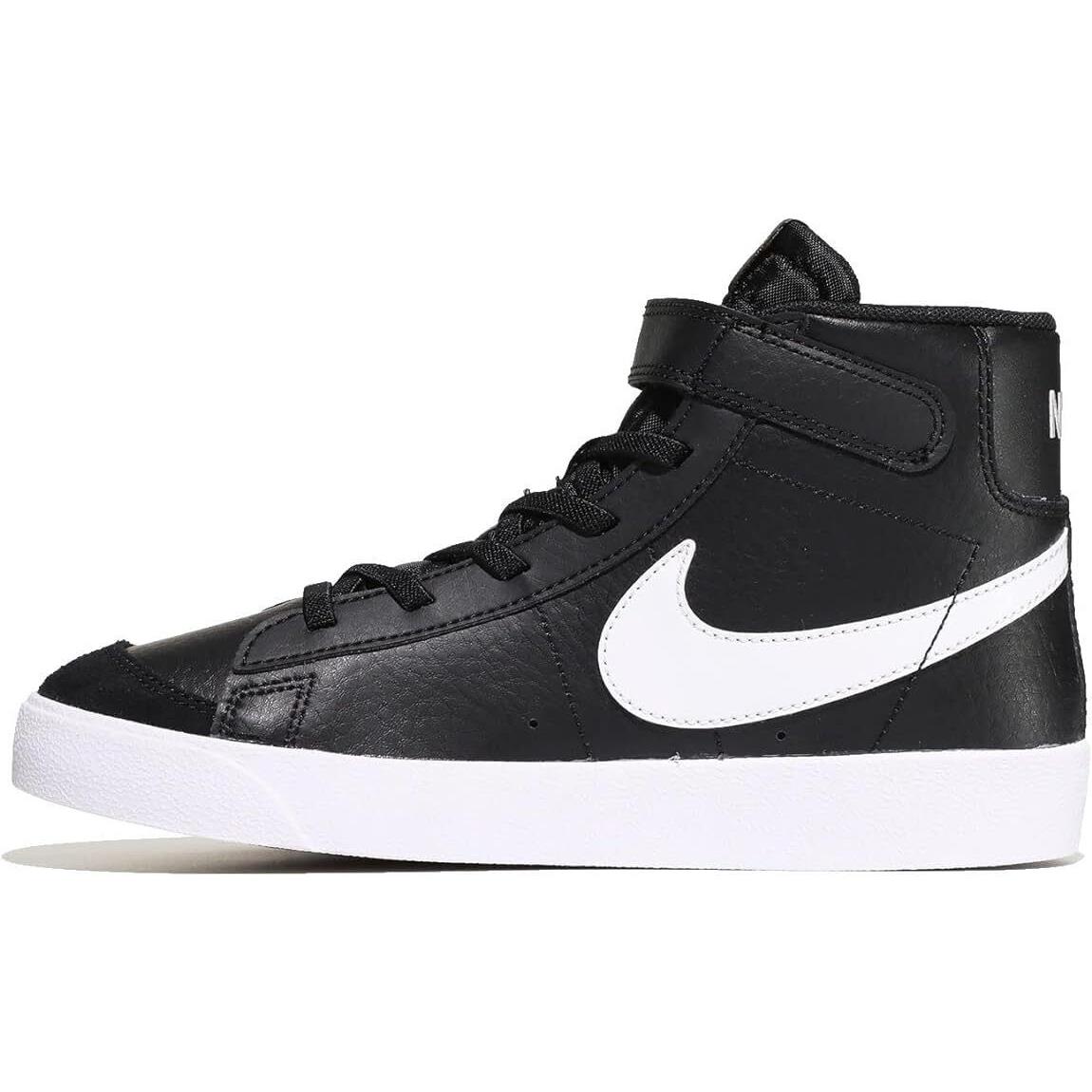 Little Kid`s Nike Blazer Mid `77 Black/white-white-team Orange DA4087 002 - 11 - Black/White-White-Team Orange