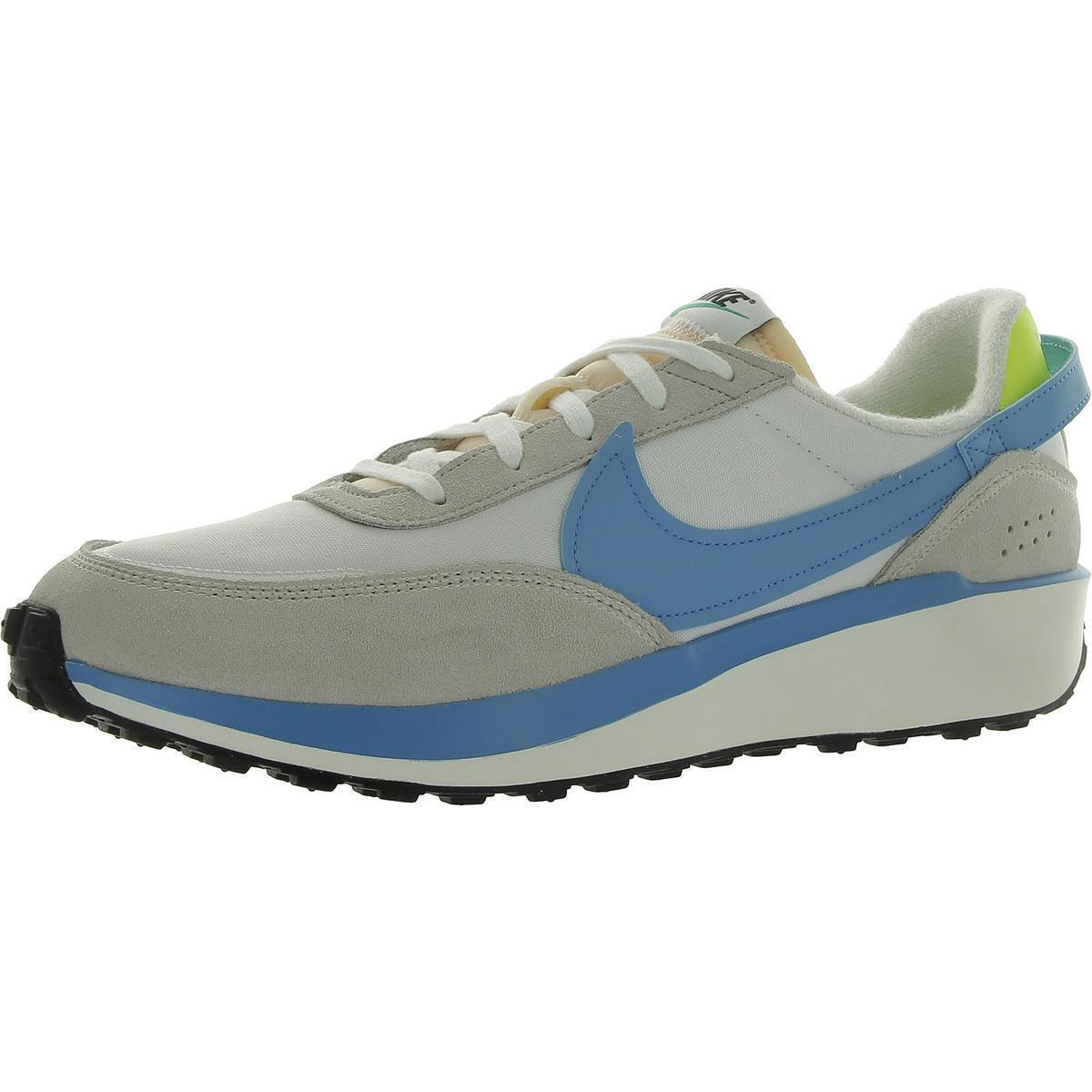 Nike Mens Waffle Debut White Running Training Shoes 13 Medium D Bhfo 0282 - White/Blue