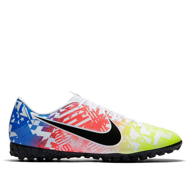 Nike Mercurial Vapor 13 Academy Sneaker Sports Men Shoes Multicolor Size 8 - White/Racer Blue/Volt/Black