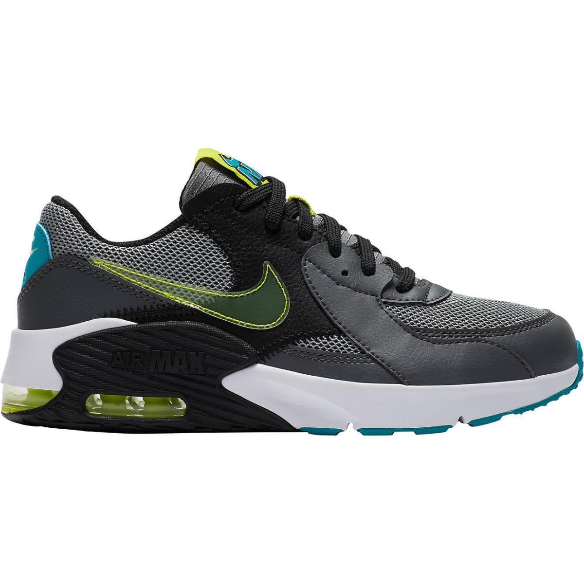 Big Kids Nike Air Max Excee `power Up` Particle Gry/blk/cyber CW5834 001 - 4.5 - Grey/Iron Grey/Black/Cyber