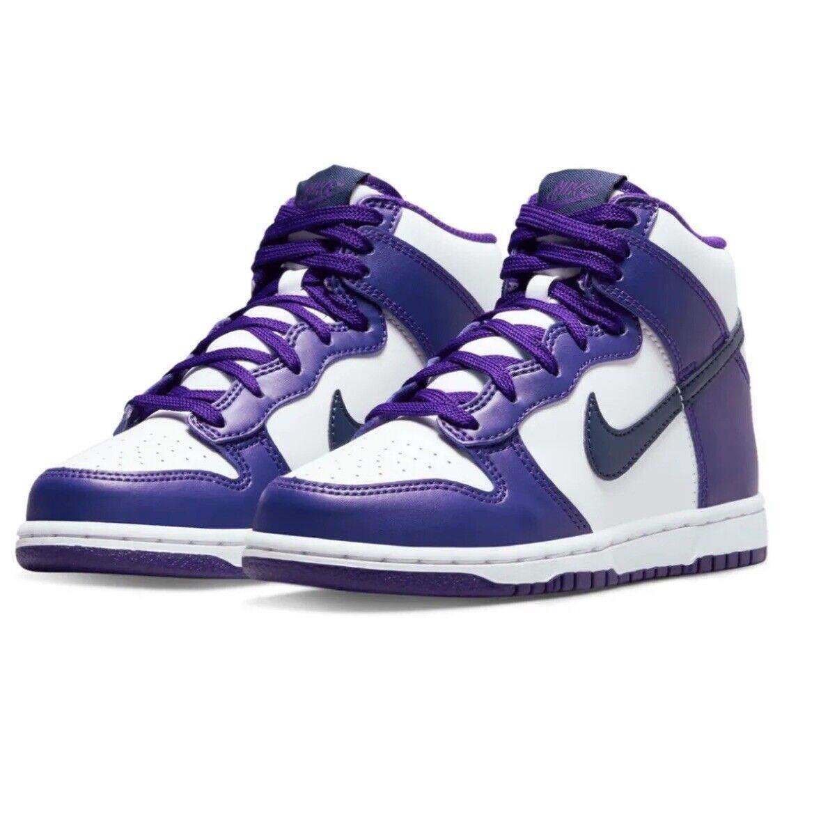 Nike Dunk High PS Electro Purple Midnight Navy Shoes Sz 11C DH9753 100 - White/Midnight Navy