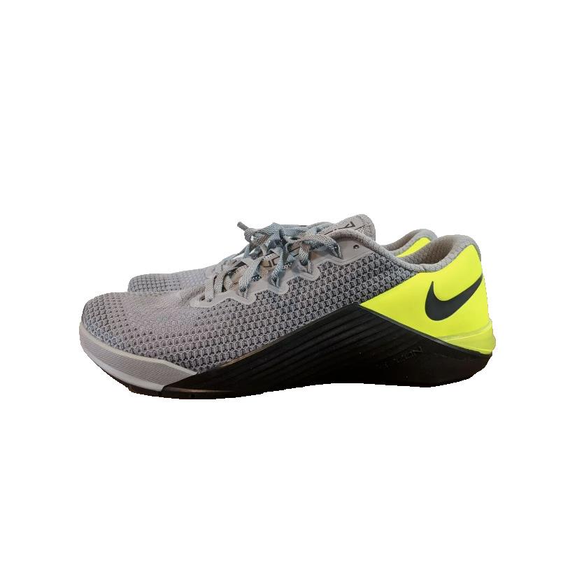 Nike Metcon 5 Mens Particle Grey Volt Athletic Shoes Size 7.5 - Particle Gray Volt