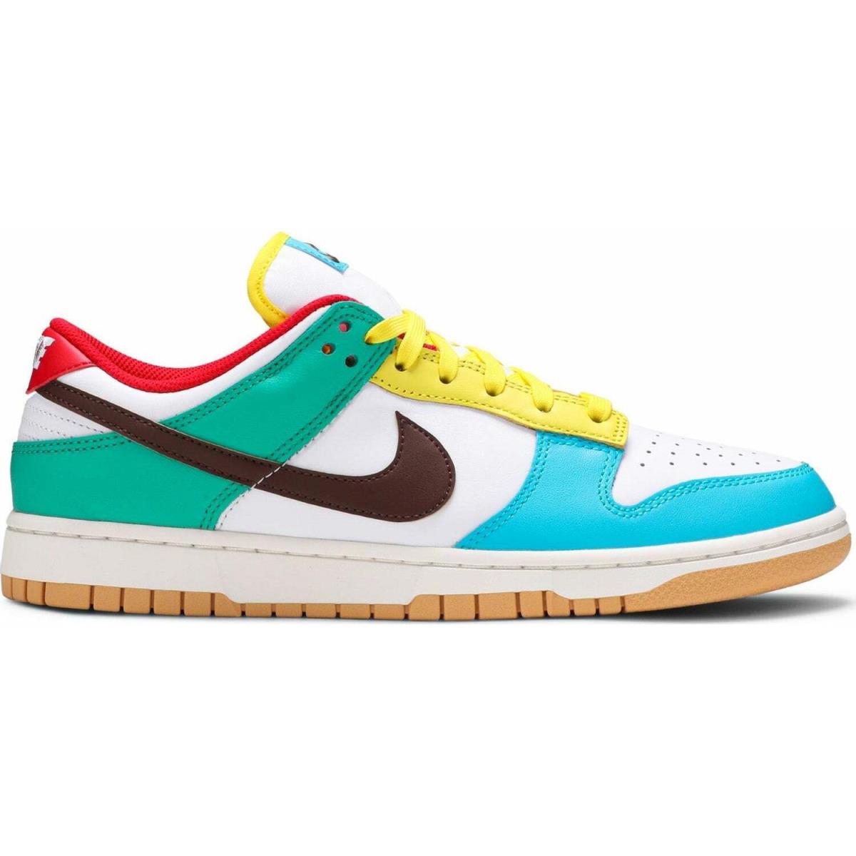 Nike Men`s Dunk Low SE `free 99` White DH0952-100 Size - 9 - White