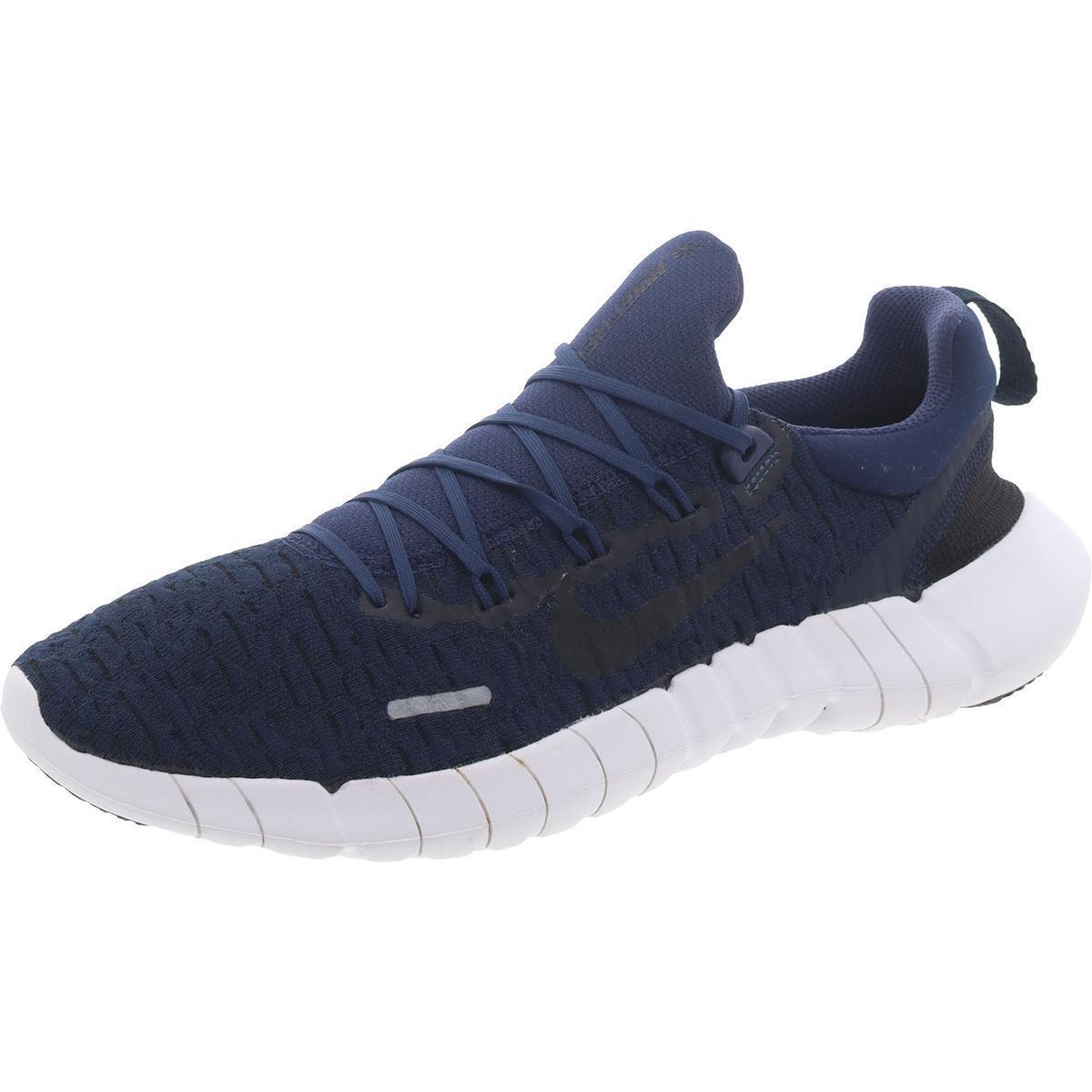 Nike Mens Free Rn 5.0 Next Nature Blue Knit Running Shoes 8 Medium D Bhfo 6788 - Navy/Black