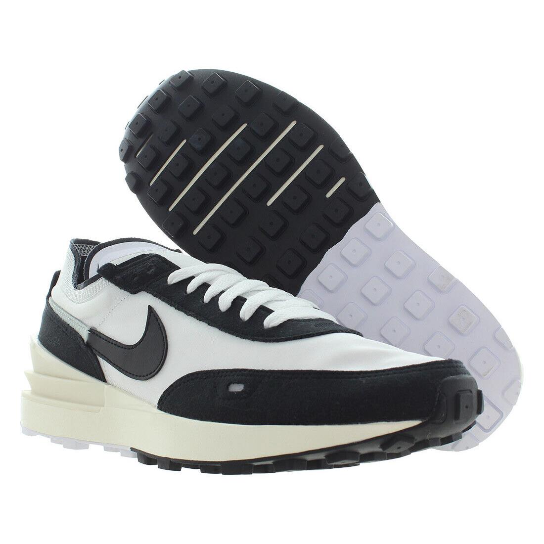 Nike Waffle One SE Mens Shoes Size 8 Color: White/black/light Silver - White, Main: White