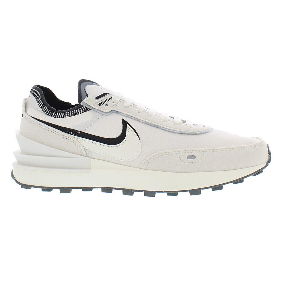 Nike Waffle One SE Unisex Shoes Size 7.5 Color: Phantom/black/sail/phantom - White, Main: Black