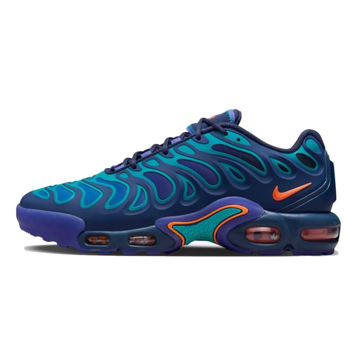 Size 8.5 - Nike Air Max Plus Drift `midnight Navy Total Orange` FD4290-400 - Blue