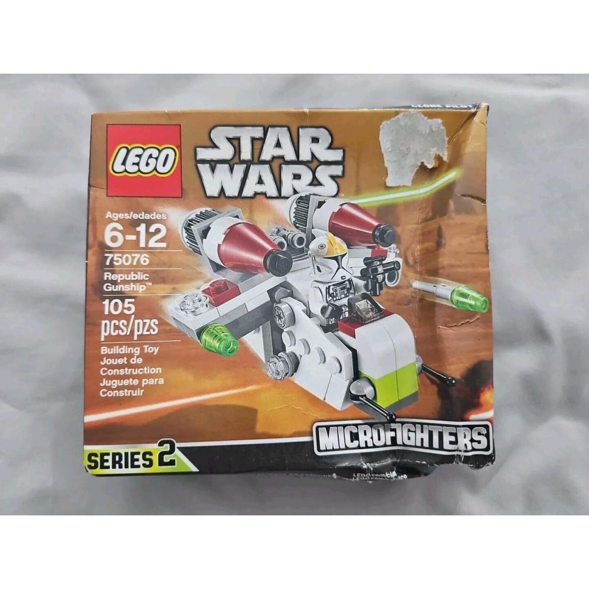 Lego Star Wars 75076 Republic Gunship Microfighters - IN Damage Box