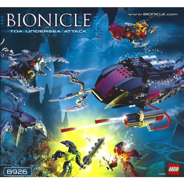 Lego Toa Undersea Attack 8926 Bionicle Minifigure Building Set