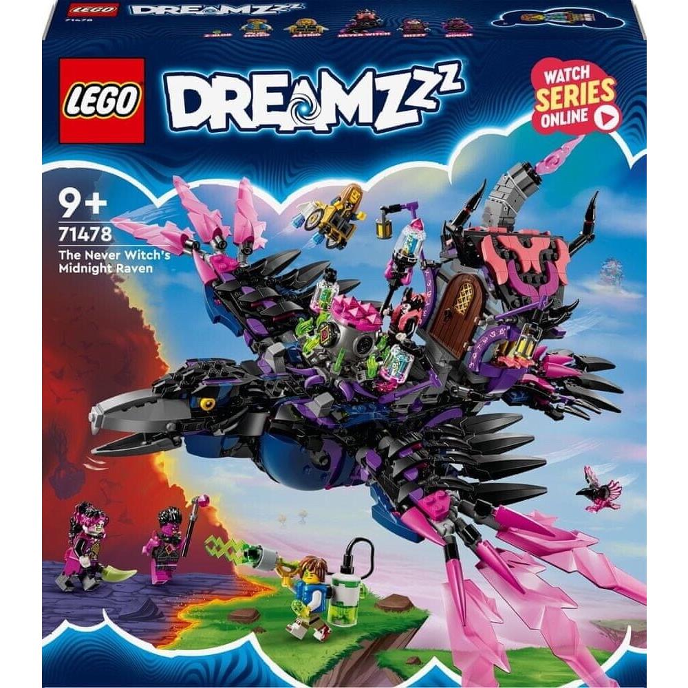 Lego Dreamzzz The Never Witch`s Midnight Raven 71478 Building Kit 1203 Pcs